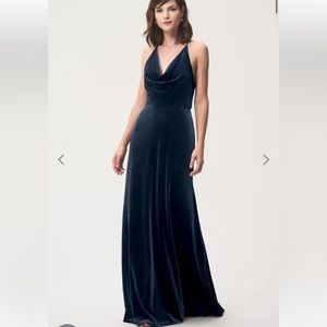 Jenny Yoo Sullivan Bridesmaid Dress French Blue Size 4 but fits a 6